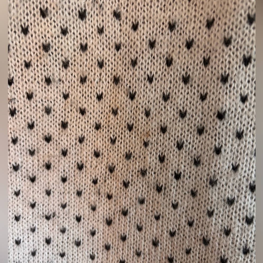 Fair Isle Nordic Knit Sweater | Black & Cream | Wool Blend - Picture 3 of 7